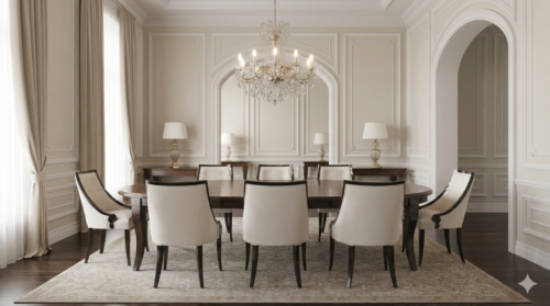 Stół z solidnym blatem