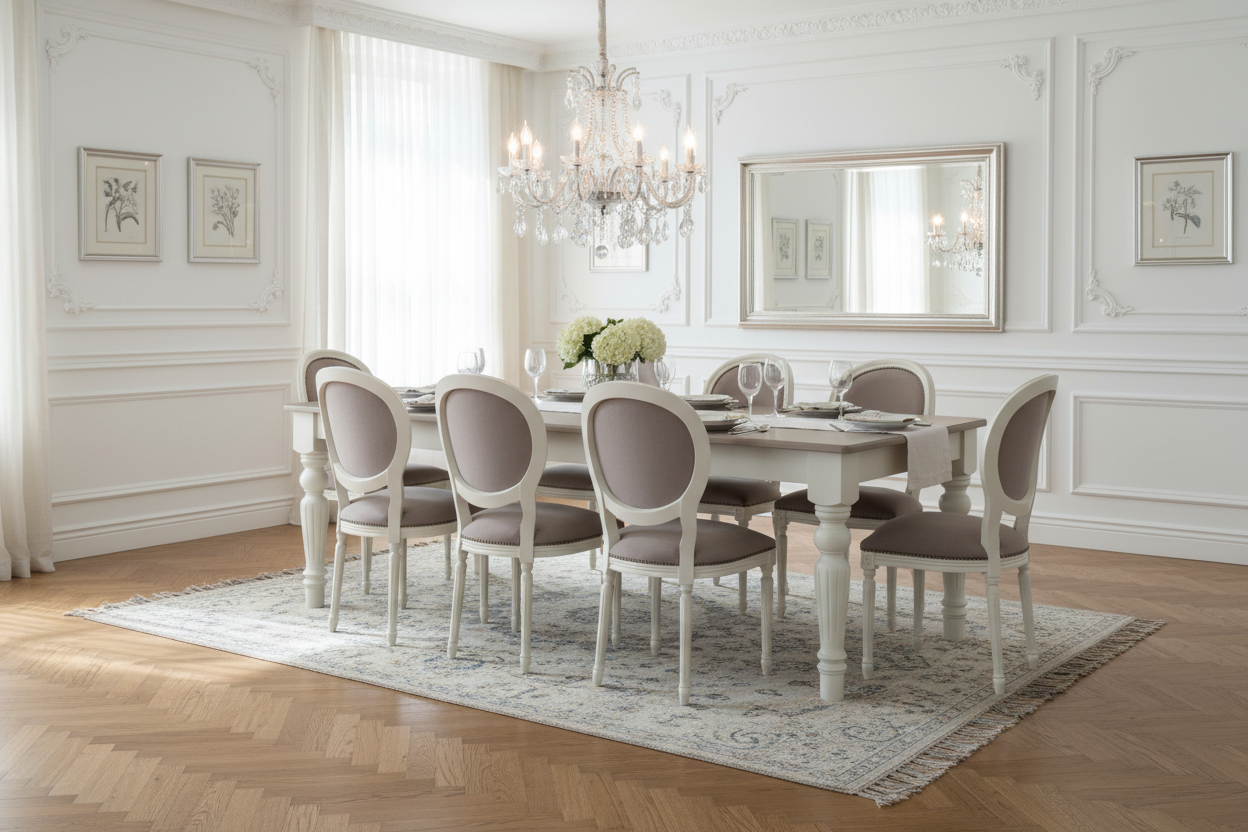 Stół i krzesła Ludwik